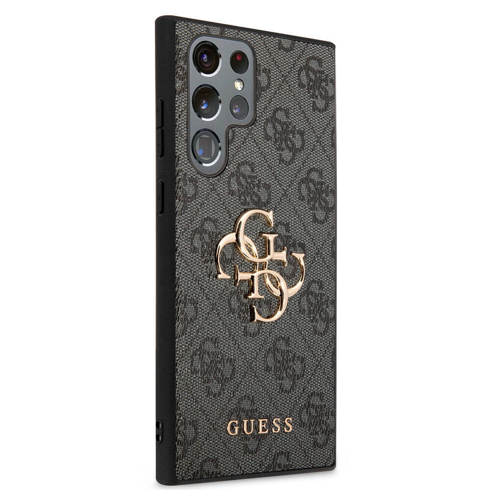 Guess Galaxy S24 Ultra Orjinal Lisanslı PU Deri Yazı ve 4G Metal Logolu Desenli Kılıf Guess Galaxy S24 Ultra Orjinal Lisanslı PU Deri Yazı ve 4G Metal Logolu Desenli Kılıf